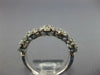 WIDE 1.40CT DIAMOND 14KT WHITE GOLD FLOWER CLUSTER HALO WEDDING ANNIVERSARY RING