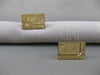 ANTIQUE LARGE DIAMOND STUD 14K YELLOW GOLD RECTANGLE CUFFLINKS FG VS 21MM #19804