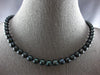 ESTATE AAA TAHITIAN PEARL 14KT WHITE GOLD 3D 7MM CLASSIC LOVE NECKLACE #27955