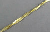 ESTATE 14KT YELLOW GOLD 3D CLASSIC ROPE HERRING BONE FUN BRACELET