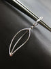 ESTATE .56CT DIAMOND 18KT WHITE GOLD 3D CLASSIC LEAF HANGING EARRINGS