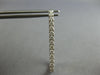 ESTATE LARGE 1.52CT DIAMOND 14K WHITE GOLD INSIDE OUT RECTANGULAR HOOP HANGING EARRINGS