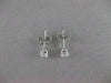 ESTATE .60CTW DIAMOND 5MM STUD 14KT WHITE GOLD PUSHBACK EARRINGS G/H VSSI #21024
