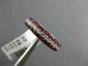 .97CT DIAMOND & AAA RUBY 14KT WHITE GOLD 3D 3 ROW SEMI ETERNITY ANNIVERSARY RING