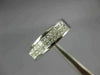 WIDE .84CT DIAMOND 14K WHITE GOLD 3D PRINCESS TWO ROW INVISIBLE ANNIVERSARY RING