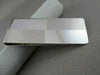 ESTATE LARGE 14KT WHITE GOLD RECTANGULAR MONEY CLIP ENGRAVABLE VERY SHARP #22876