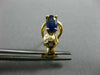 ESTATE 1.46CT DIAMOND & SAPPHIRE 14KT WHITE GOLD ETOILE CLIP ON HANGING EARRINGS