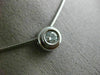 ESTATE .35CT DIAMOND 14KT WHITE GOLD 3D ETOILE SOLITAIRE FLOATING NECKLACE 17323