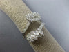 ESTATE WIDE .80CT DIAMOND 14KT WHITE GOLD INSERT WEDDING ANNIVERSARY RING #26107