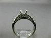 ESTATE .75CT ROUND DIAMOND 14K WHITE GOLD 4 PRONG SEMI MOUNT ENGAGEMENT RING SET