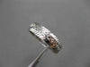 ANTIQUE 14KT WHITE GOLD 3D FLORAL FILIGREE WEDDING ANNIVERSARY RING 5mm #18934