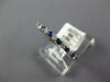 .47CT DIAMOND & AAA SAPPHIRE 14KT WHITE GOLD 2MM SEMI ETERNITY ANNIVERSARY RING