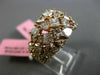 ESTATE LARGE 4.29CT PINK DIAMOND 18KT ROSE GOLD 3D MULTI SHAPE ANNIVERSARY RING