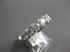 LARGE 2.0CT DIAMOND 14KT WHITE GOLD 7 STONE COMFORT FIT WEDDING ANNIVERSARY RING