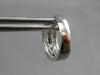 .62CT DIAMOND & AAA SAPPHIRE 14KT WHITE GOLD 3D FILIGREE HUGGIE HANGING EARRINGS