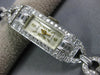 ANTIQUE CHOISI 1.0CT OLD MINE DIAMOND PLATINUM CLASSIC RECTANGULAR WATCH #2218