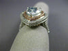 GIA EXTRA LARGE 4.34CT MULTI COLOR DIAMOND 18K 2 TONE GOLD HEART ENGAGEMENT RING