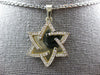 .42CT DIAMOND 14KT YELLOW GOLD 3D DOUBLE PLATED STAR OF DAVID FLOATING PENDANT