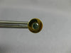 ESTATE .38CT BLUE DIAMOND 18KT YELLOW GOLD 3D CLASSIC ROUND BEZEL STUD EARRINGS