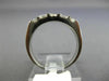ANTIQUE .52CT ROUND & BAGUETTE DIAMOND PLATINUM 3D WEDDING ANNIVERSARY RING #816