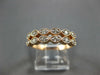 ESTATE WIDE 1CT DIAMOND 14KT ROSE GOLD ROUND MARQUISE SHAPE ANNIVERSARY RING SET
