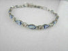 ANTIQUE 14KT WHITE 4.65CTW DIAMOND & TANZANITE BRACELET