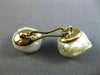 ANTIQUE LARGE PEARL 14K YELLOW GOLD 3D CLASSIC BAROQUE DOUBLE SIDED CUFFLINKS