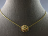 MULTI COLOR ENAMEL 14K YELLOW GOLD 3D BARREL DIAMOND CUT FLOATING PENDANT #27905