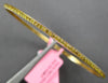 .67CT INTENSE FANCY YELLOW DIAMOND 18KT YELLOW GOLD 2MM ETERNITY BANGLE BRACELET