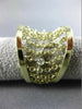 ESTATE WIDE .16CT DIAMOND 14K YELLOW GOLD DIAMOND BY THE YARD FLEXIBLE LOVE RING