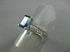 ESTATE 2.09CT DIAMOND & AAA SAPPHIRE 14KT WHITE GOLD ENGAGEMENT RING #19570