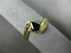 .52CT DIAMOND & AAA SAPPHIRE 14K YELLOW GOLD PEAR SHAPE INFINITY PROMISE RING