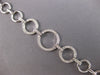 LARGE .55CT DIAMOND 14KT WHITE GOLD 3D CIRCLE OF LIFE GRADUATING TENNIS BRACELET