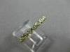 ESTATE .46CT DIAMOND 14KT YELLOW GOLD 3D BEZEL ETERNITY WEDDING ANNIVERSARY RING