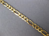 ESTATE CLASSIC 14KT YELLOW GOLD 3D CLASSIC 4MM FIGARO 7 INCH BRACELET #27404