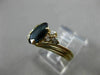 ESTATE .50CT DIAMOND & AAA MARQUISE SAPPHIRE 14KT YELLOW GOLD SWIRL RING #22355