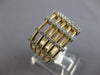 ESTATE LARGE .43CT DIAMOND 14KT 2 TONE GOLD 3D MULTI ROW MULTI BAR FUN RING