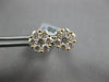 LARGE 1.55CT DIAMOND 18KT YELLOW GOLD 3D INVISIBLE CLUSTER FLOWER STUD EARRINGS