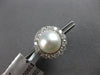 EXTRA LARGE 1.2CT DIAMOND & SOUTH SEA PEARL 18K WHITE & 14K YELLOW GOLD EARRINGS