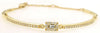 .35CT DIAMOND 14K YELLOW GOLD 3D ROUND & EMERALD CUT SQUARE BY THE YARD BRACELET