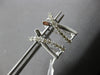 .38CT DIAMOND 14K WHITE GOLD CLASSIC CRISS CROSS X LOVE CLIP ON HANGING EARRINGS