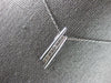ESTATE .42CT DIAMOND 14KT WHITE GOLD CLASSIC ROUND JOURNEY BAR FLOATING PENDANT
