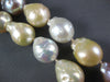 EXTRA LARGE AAA MULTI COLOR SOUTH SEA PEARL 14K WHITE GOLD CLASSIC LOVE NECKLACE