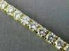 ESTATE 5.85CT ROUND DIAMOND 14KT YELLOW GOLD 3D 4 PRONG TENNIS BRACELET #16925