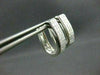 ESTATE LARGE 1.56CT DIAMOND 14KT WHITE GOLD INVISIBLE HUGGIE EARRINGS #1674