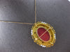 ANTIQUE LARGE DIAMOND & AAA SOUTH SEA PEARL 18K YELLOW GOLD BROOCH PENDANT 28156
