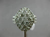 ESTATE LARGE 1.50CT DIAMOND 14KT WHITE GOLD 3D FILIGREE MARQUISE CLUSTER RING FG