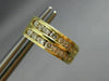 ESTATE 1.0CT DIAMOND 2 ROW HUGGIE 14KT YELLOW GOLD EARRINGS BEAUTIFUL!! #5246