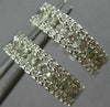 ESTATE .50CT DIAMOND 14KT WHITE GOLD 3D CLASSIC ROUND 3D ETOILE HUGGIE EARRINGS