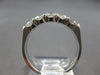 1.08CT DIAMOND 14KT WHITE GOLD 3D 5 STONE SHARED PRONG WEDDING ANNIVERSARY RING